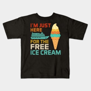 Funny Cruise The Free Ice Cream Kids T-Shirt